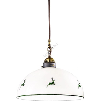 Kolarz 731.30. 101 - Пендел NONNA 1xE27/75W/230V Ø 30 см елен зелен (KL0346)