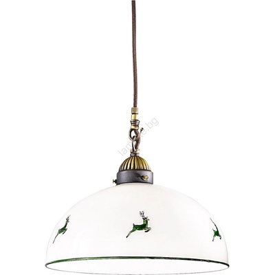 Kolarz 731.30. 101 - Пендел NONNA 1xE27/75W/230V Ø 30 см елен зелен (KL0346)