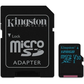 Kingston microSDXC Canvas Go! 128GB C10/U3/V30 SDCG2/128GB