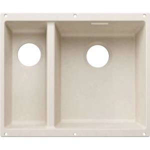 BLANCO Subline 340/160 - Мивка от Silgranit, 53x40 см, мивка отдясно, нежно бяло 527812 (527812) Мивка за вграждане