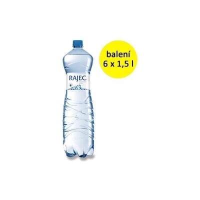 Rajec jemně perlivá plast 1,5 l x 6