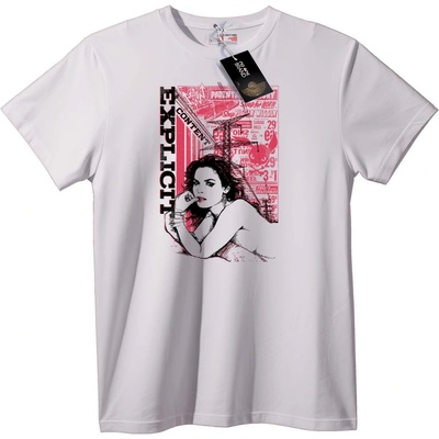NOONEBRAND Тениска 18+ Съдържание - L, White