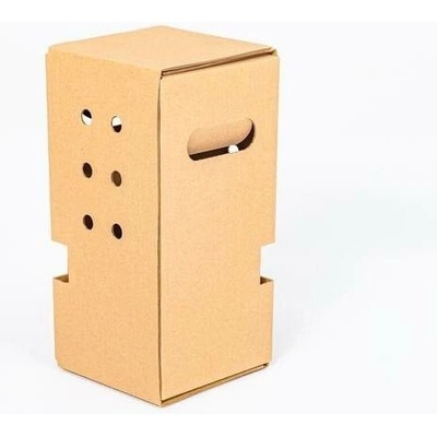 Krabice pro přepravu rostlin 150x150x300 mm vnitřní 3VVL B 440g/m2 hnědá - paleta 1200 ks