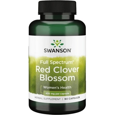 Swanson Red Clover Blossom Červený Jetel 430 mg 90 kapslí