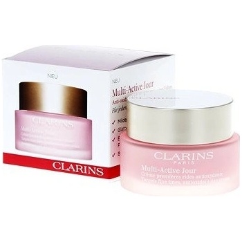 Clarins Multi-Active (Antioxidant Day Cream) denní krém proti jemným vráskám pro všechny typy pleti 50 ml