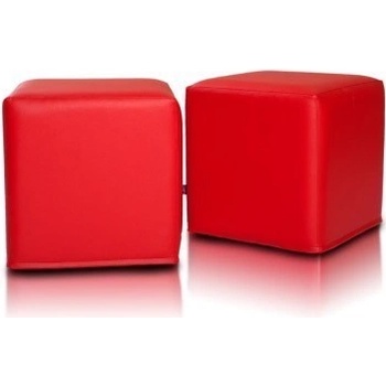 EMI taburetka kocka červená