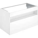 KEUCO Stageline - Шкаф за мивка, 100x63x49 cm, с осветление и USB, бял 32872300100 (32872300100)