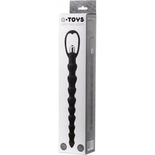 A-TOYS análna vibračná reťaz silikónová čierna 32,7 cm
