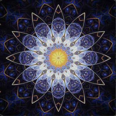 Norimpex - Puzzle Diamant painting: Blue mandala 30x30cm 7D - 1 - 39 piese