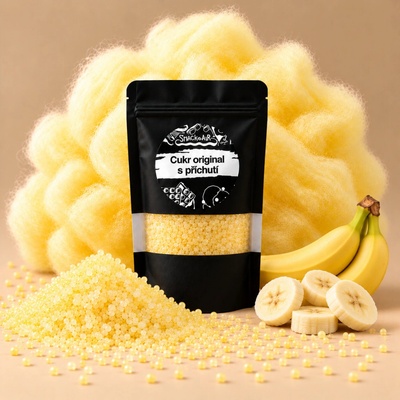 SnackAir Cukr Banán na cukrovou vatu a sladký popcorn 200 g