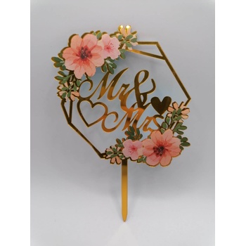 Image 1 of Loranc Декорация - Mr & Mrs цветя