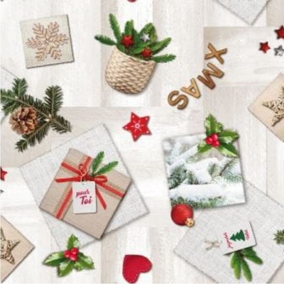 Obrus PVC 3581191, metráž, 20 m x 140 cm, vianočný motív I., IMPOL TRADE