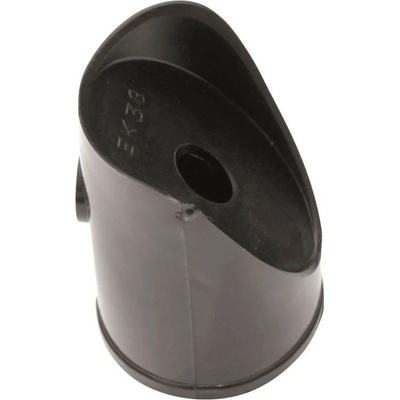 PILECKÝ Koncovka vzpery PVC, čierna, pr. 38 mm