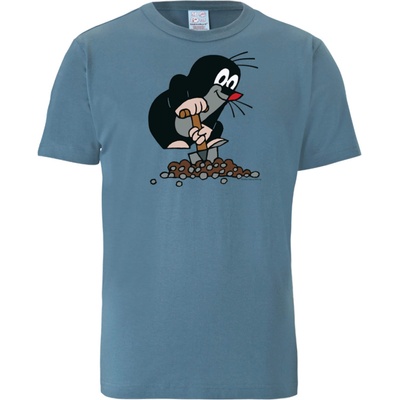 LOGOSHIRT Тениска 'Der Kleine Maulwurf' синьо, размер 5XL