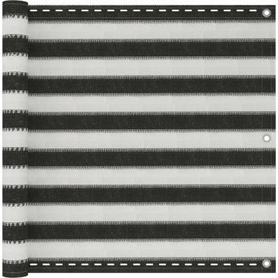 Petrashop Balkónová zástěna HDPE 90x400 cm antracitovo-bílá