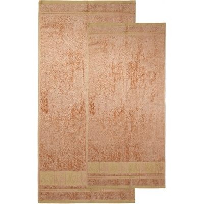 4home sada Bamboo Premium osuška a uterák béžová, 70 x 140 cm, 50 x 100 cm