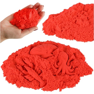 KIK Kinetický piesok vo vrecku červený 1 kg