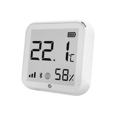 Shelly Plus HT, batériový senzor teploty a vlhkosti, WiFi, biely Shelly Biely AA, 1,5V