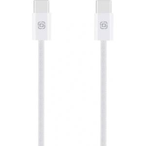 OBALME Кабел OBAL-ME Super Fast USB-C към USB-C, Braided Cable, 60W, 1m, бял (CC60BWH)