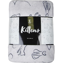 BBK deka z mikrovlákna Kittens šedá 150x200