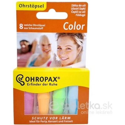 Ohropax Color chránič sluchu 8ks