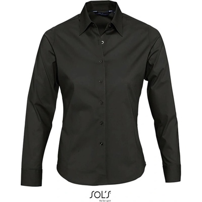 SOL's Collection košile Eden elastická dlouhý rukáv dámská Černá