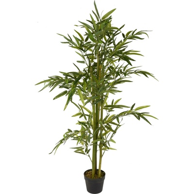 Botanical Decoration Umělý bambusový stromek v květináči, 130 cm zelená