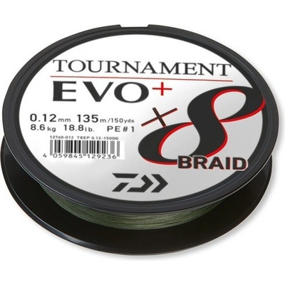 Daiwa Tournament X8 Braid Evo+ 135m 0,08mm 4,9kg