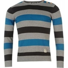 Cross Hatch Katter Crew Jumper Mens Turkish Tile