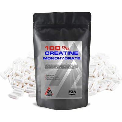 VALKNUT 100% Creatine Monohydrate 240 kapsúl