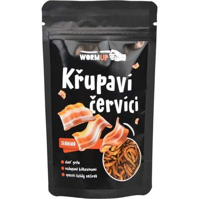 WormUP Křupaví červíci Slanina 20 g