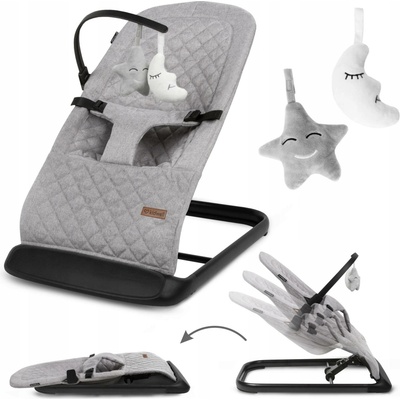 Houpací lehátko pro miminka Kidwell Laro Full Gray/Black