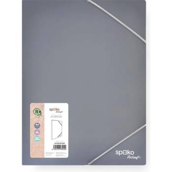 Spoko Кутия за документи SPOKO ReLeaf PP A/4 30 mm SoftTouch сива S112041201 (S112041201)