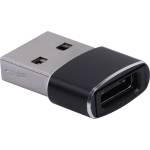 VCOM Преходник VCom CA435M, от USB A(м) към USB C(ж), черен (CA435M)
