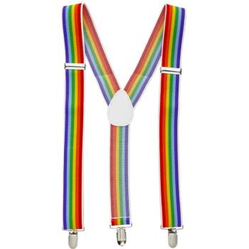 PRIDE - lgbt flag suspenders