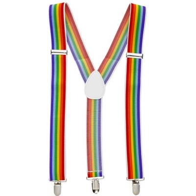 PRIDE - lgbt flag suspenders