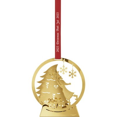 Georg Jensen Pozlátená vianočná ozdoba Snowglobe 2025 – zberateľská edícia