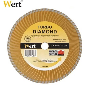 Wert TURBO Диамантен диск за гранит, мрамор, керамика и камък (115mm) (W 2712-115)