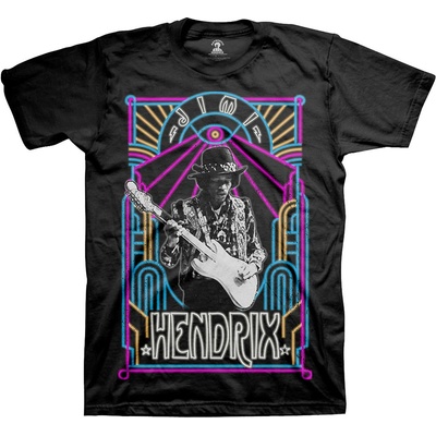 Jimi Hendrix tričko Electric Ladyland Neon čierne