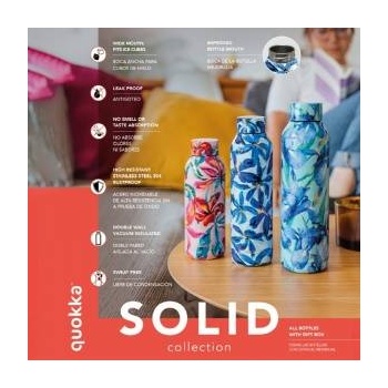 QUOKKA Solid With Strap - Stainless Steel Thermal Bottle 630 ml with Strap (Slate)