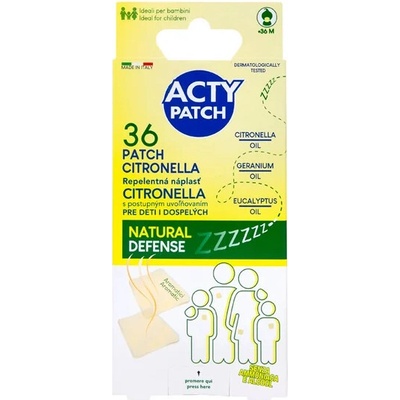 EUROSIREL SpA ActyPatch Repelentná náplasť 36ks