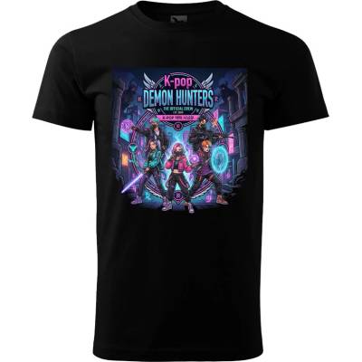 Detské vtipné tričko K-pop Demon Hunters Official Crew