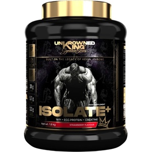 UnKrowned King Isolate+ Protein | with Whey Isolate, Egg Protein & Creatine [1800 грама] Ягода