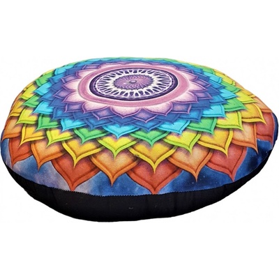 Circleshiva Meditačný vankúš Lotus Rainbow Chakra 36x10