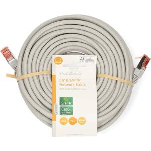 Nedis CCGL85220GY150 UTP / FTP Cat6 пач кабел, RJ45 с позлатени конектори, 10/100/1000 Mbit/s, дължина 15 м (CCGL85220GY150)