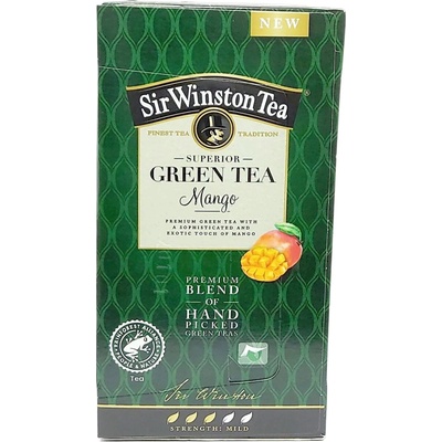 Sir Winston Tea Green Tea Mango zelený čaj 20 x 1,75 g