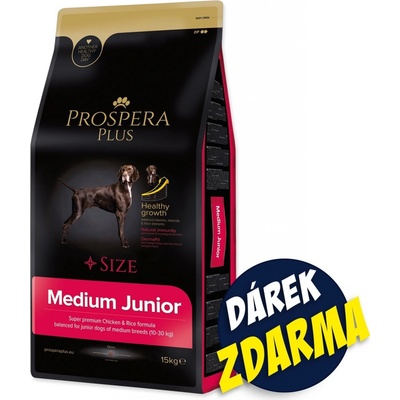 Prospera Plus Medium Junior kuře s rýží 15 kg