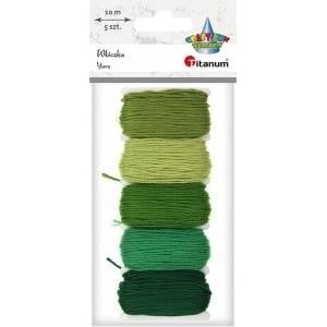 TITANUM Thread 10m green tone 5 colors