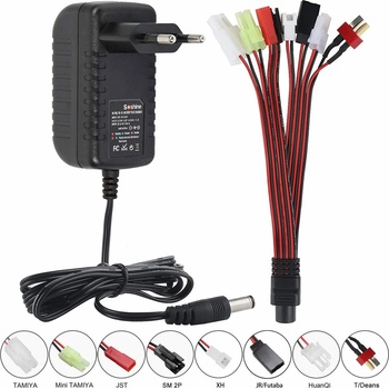 Tamiya Soshine univerzální nabíječka akumulátorů Ni-MH/Ni-Cd s 2-10 články pro Tamiya/Mini /JST/SM 2P/XH/JR/Futaba/HuanQi/T/Deans
