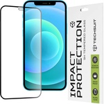 Techsuit Протектор за iPhone 12 / iPhone 12 Pro - 111D Full Cover / Full Glue Glass - Черен